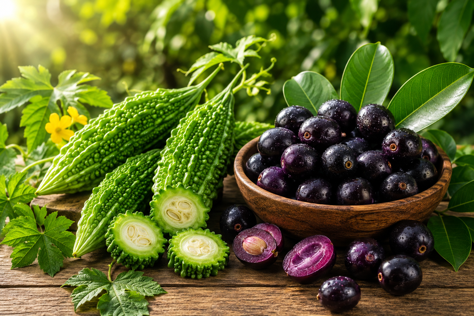 Karela, Jamun and natural herbs